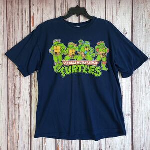 Teenage Mutant Ninja Turtles TMNT 2010 Graphic Print Crew Neck T-Shirt Mens L